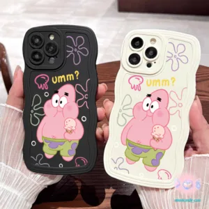 [จัดส่งในพื้นที่]สําหรับ iPhone 6 11 12 13 Pro Max X XR XS Max 7 8 14 15Plus SE2020 อนิเมะ พายใหญ่ ดาวเชอร์เบทซองมือถือก