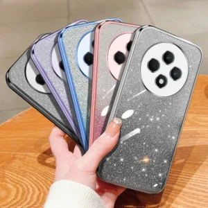 ปลอกสําหรับ Xiaomi Redmi 14C 14R A4 Poco C75 C65 C61 Glitter Shiny Clear 2-in-1 Soft โทรศัพท์ป้องกันกรณี
