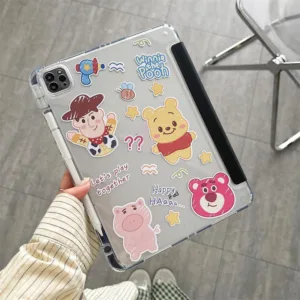 006. เคสฝาพับ หลังใสขุ่น มีช่องปากกา สำหรับ xiaomi Pad Pro 12.1 Redmi Pad SE 8.7 11 เคสกันกระแทก ลายการ์ตูน น่ารัก