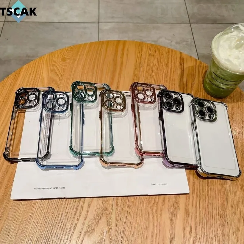 กันกระแทกเคสโทรศัพท์หรูหราเข้ากันได้สําหรับoppo Reno 12F 11F 11 10 8 7 6 5 Pro 7Z 8Z 7 8 Liteนุ่มโปร่งใสสี่มุมป้องกันการตก