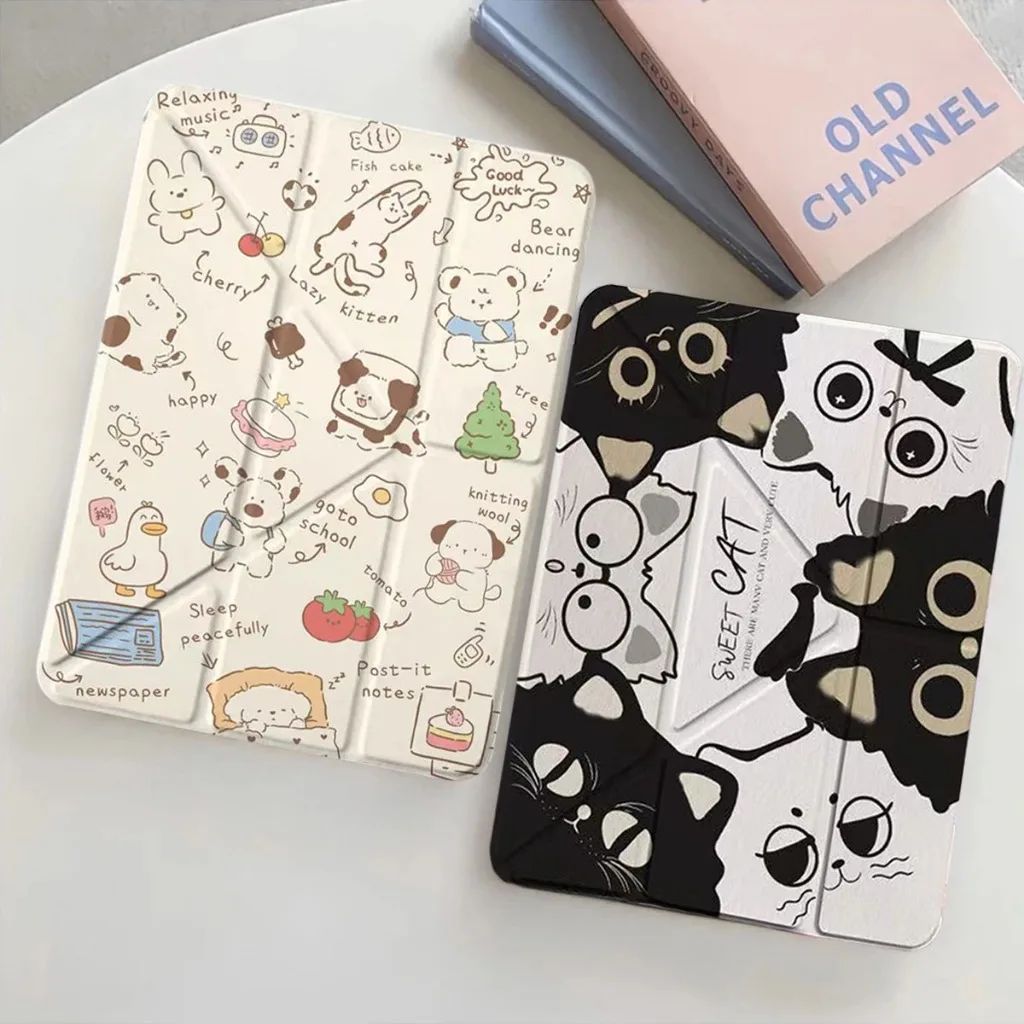 เคสไอแพด สำหรับAir6-11นิ้ว（2024-M2）iPad gen10 Air4 Air5 10.9 gen7 gen8 gen9 10.2 iPadPro11（2018-2022) มีที่ใส่ปากกาคะ