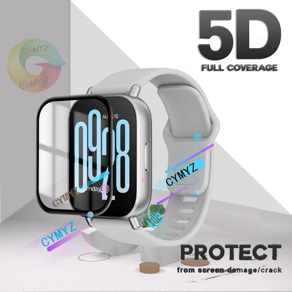 Redmi Watch 5 Active Film Full Coverฟิล์มป้องกันสําหรับRedmi Watch 5 Liteป้องกันหน้าจอ 5Dโค้งSoft screen protector Redmi Watch 5 Activeป้องกันหน้าจอ