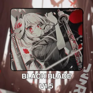 (ร้านหยุด จัดส่งอีกทีวันที่ 17) แผ่นรองเมาส์ Utopia Gaming Black Blade V1.5