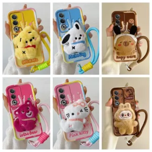 เคส OPPO A3 Pro 5G เคสเข้ากันได้กับมือวางตุ๊กตาน่ารักเคสโทรศัพท์แบบนุ่ม BB-MRPP