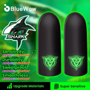 [อัพเกรดใหม่] ถุงมือปลายนิ้วเกม BlueWow สําหรับปลอกนิ้วกันลื่นกันเหงื่อถุงมือนิ้วหัวแม่มือสําหรับเล่นเกมระบายอากาศ