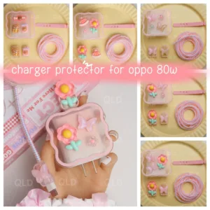 Charger protector สําหรับ oppo 80W รุ่น VCB8JAUH oppo reno 8 5g Charger supervov Realme 80W Charger case fast Charging protector Android Type C cable protector