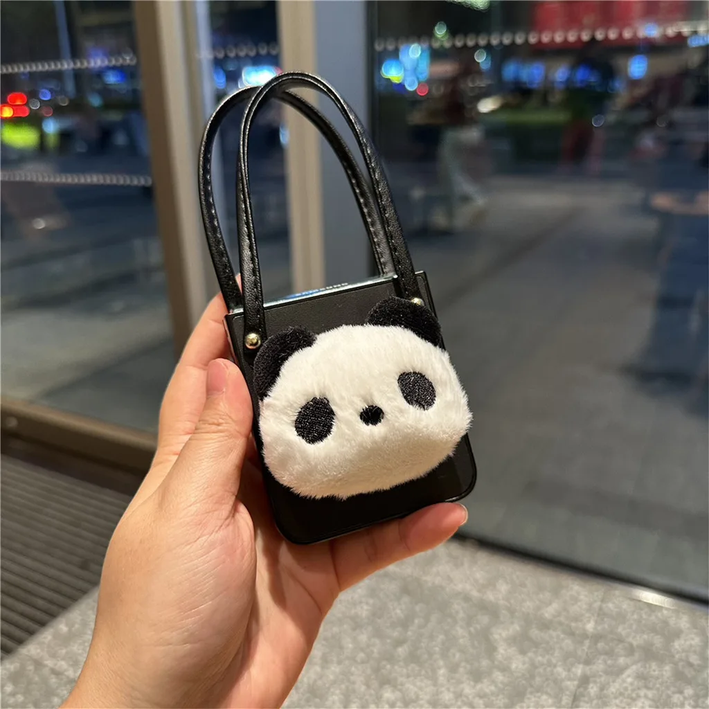 น่ารักตุ๊กตา 3D Panda Protableเคสโทรศัพท์OPPO N3Flip N2 Flip N3 Flip N2flip N3Flipกันกระแทกฝาหลัง