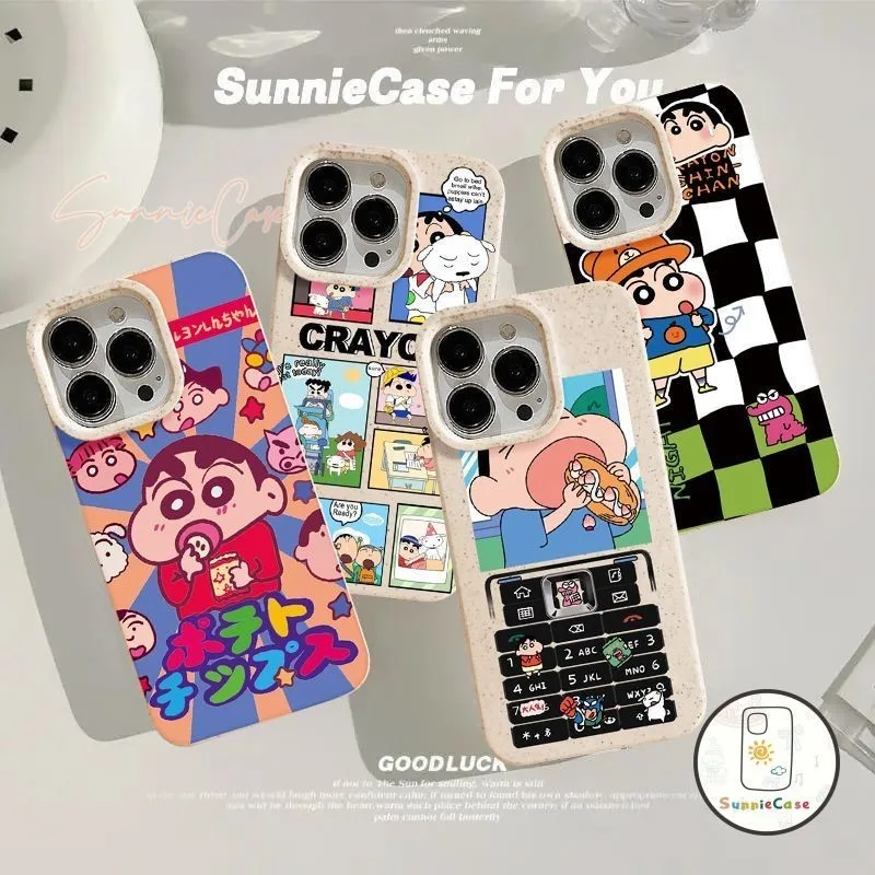 การ์ตูนดูเดิล เคส ชินจัง OPPO A18 A77 A9 A54 A58A5s A12 A38 A16K A57 A78 A17 A76 A53 A16 A3s A7 A17K A15 Reno 6 11 8T 10