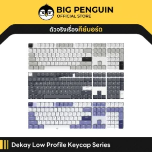 [โค้ดคุ้มลด 20%] Dekay Low Profile Keycap Series PBT Doubleshot Dyesub Mechanical Keycap คีย์แคปภาษาไทย DK Keycap Thai