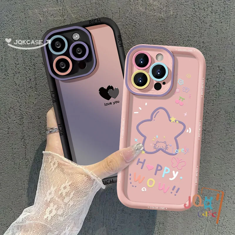 โรแมนติกสตาร์ เคส Oppo 6 A54 A38 A12 A15 A57  A3s A78 A74 A5s A58 A16KA18 A17K A7 A17 A1 A55 A31 Reno 8T 6 แฟชั่น  เคส