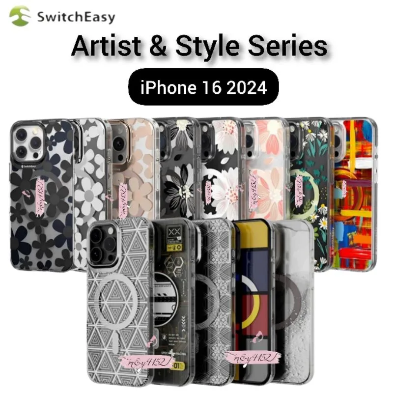 SwitchEasy เคสแม่เหล็กใส พิมพ์ลาย 3D รุ่น iPhone 16 Series