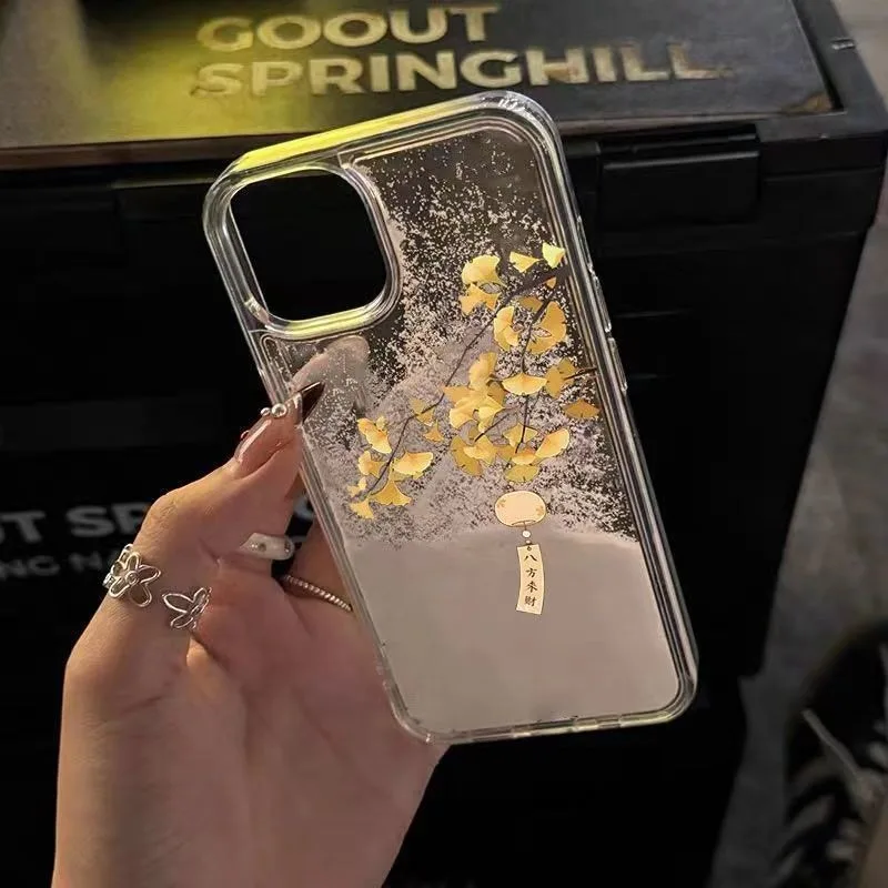 แปดเข้ามาเงินสําหรับ Apple 15 เคสโทรศัพท์มือถือ IPhone14 Creative 13 รวมทุกอย่าง 12 Tide Shell 11Promax Anti-drop Premium 13Pro ขนาดเล็ก 12Pro เคสป้องกัน