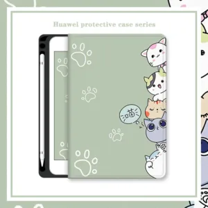 สําหรับhuawei Matepad Pro 10.8 นิ้ว 2021 2019 Air 11.5 2023 T10 T10s SE 10.4 นิ้วที่ใส่ดินสอFull Protection Huawei Mediapad T5 M5 Lite M6 Pro Honor Pad X8 X9 9 12.1 กรณี