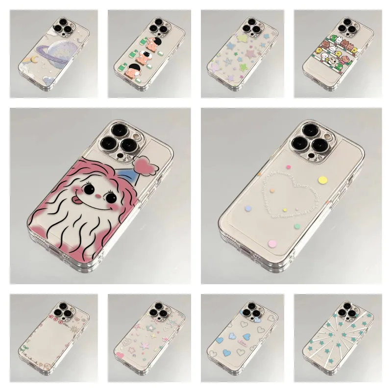 กรณีTPUสำหรับSamsung A06 A05 S24 Ultra A55 A34 A15 A05 A05s A54 A34 S23 FE Covers Shockproof Casing