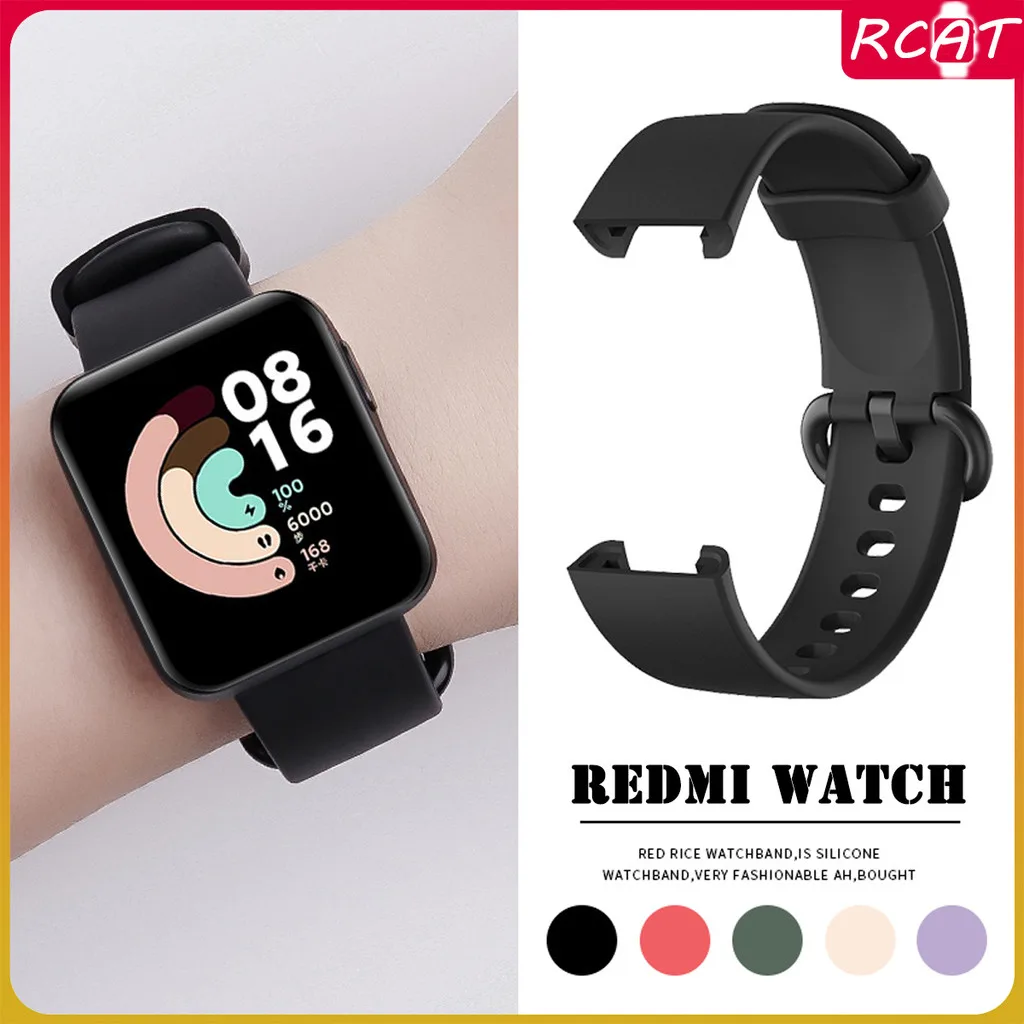 สายรัดซิลิโคนสำหรับ Redmi Watch 1/2 Sport Band สำหรับ Smartwatch Xiaomi Mi Watch Lite 1/2 Mi Poco Watch อุปกรณ์เสริม