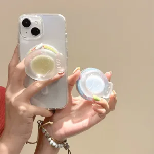 สีปลารอบแม่เหล็กที่วางโทรศัพท์สําหรับ IPhone 16 15 14 13 12 Pro Max 14 Plus พับ Pop แหวน Grip ยืดโต๊ะขาตั้ง P2