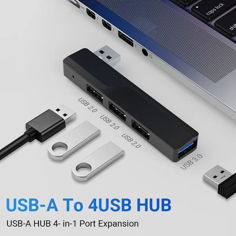 Walram 4 in 1 USB Hub พร้อม USB 3.0