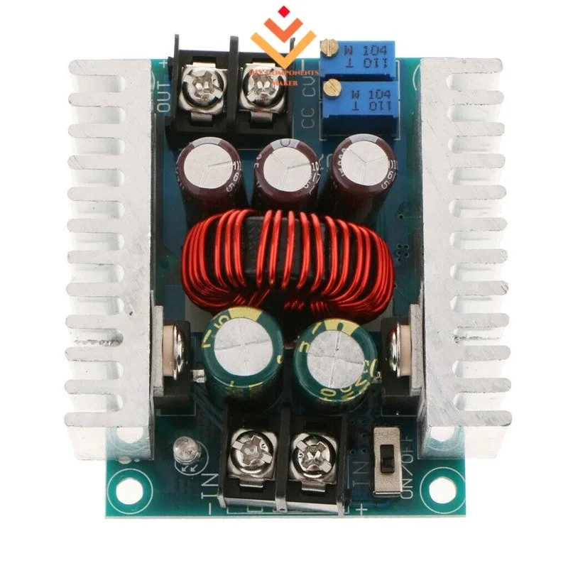 ตัวแปลง DC-DC 20A 300W ขั้นตอนลง Buck-Boost Power ตัวควบคุมเครื่องชาร์จแบบปรับได้ ไดรเวอร์ LED