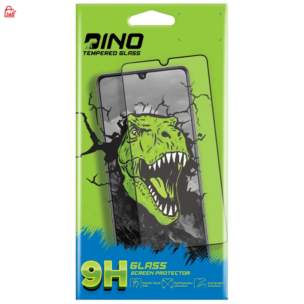 ฟิล์ม สำหรับ OPPO A3 Pro 5G ฟิล์มกระจกกันรอย Dino แบบใสเต็มจอ ขอบสี