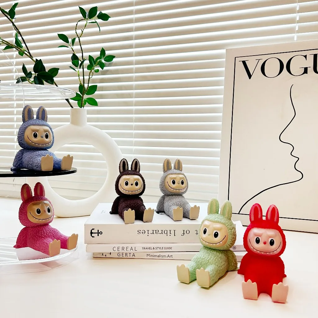 พร้อมส่งที่ไทย ขาตั้ง โทรศัพท์  ลายการ์ตูนน่ารักๆ labubu หัวหมุนได้ไซร์ใหญ่