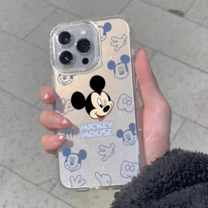 เคสไอโฟน  TPU นิ่มกันกระแทก เคสโทรศัพท์ เคสไอโฟน 11 12 14 15 13 Pro Max XR XS X 7 8P มิกกี้เมาส์มิกกี้