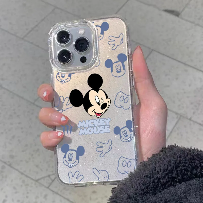เคสไอโฟน  TPU นิ่มกันกระแทก เคสโทรศัพท์ เคสไอโฟน 11 12 14 15 13 Pro Max XR XS X 7 8P มิกกี้เมาส์มิกกี้