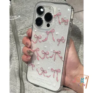 โบว์แสนโรแมนติก แฟนซี ตลกดี เคสไอโฟน IPhone 12 11 15 13 14 7Plus Pro Max X XR XS Max 8 14 15 Plus SE 2020 แฟชั่น เคส