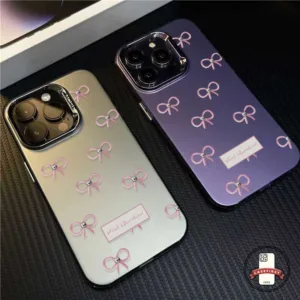แฟชั่นไข่มุกน่ารักโบว์สีชมพูการเคลือบนุ่ม เคส Realme C51s C55 C20 C35 C51 C33 Note 50 7i 5i 5 C21 C25 C53 C67 C30 C20A