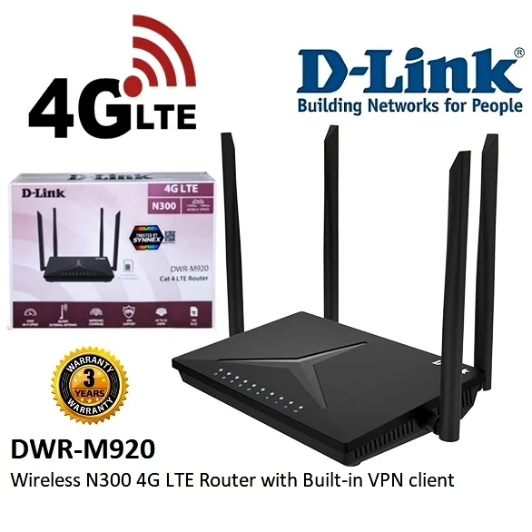 ⚡️เร้าเตอร์ใส่ซิม 4 เสา⚡️4G Router D-LINK DWR-M920 DWR-M930 DWR-M905 4G N300 WiFi Router รองรับซิมทุกเครือข่ายในไทย 3y