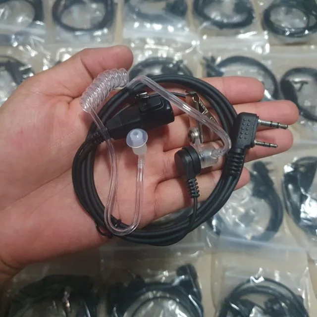 หูฟังวิทยุสื่อสาร FBI สายน้ำเกลือ ครบชุด สำหรับ แจ็ค KENWOOD