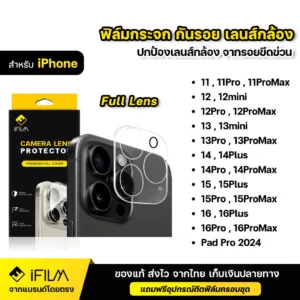 iFILM ฟิล์มกระจก เลนส์กล้อง For iPhone 16 Pro Max 16Plus 15 Plus 14 13 12 mini 11 Pad Pro 2024 ฟิล์มกล้อง ไอโฟน HD Lens