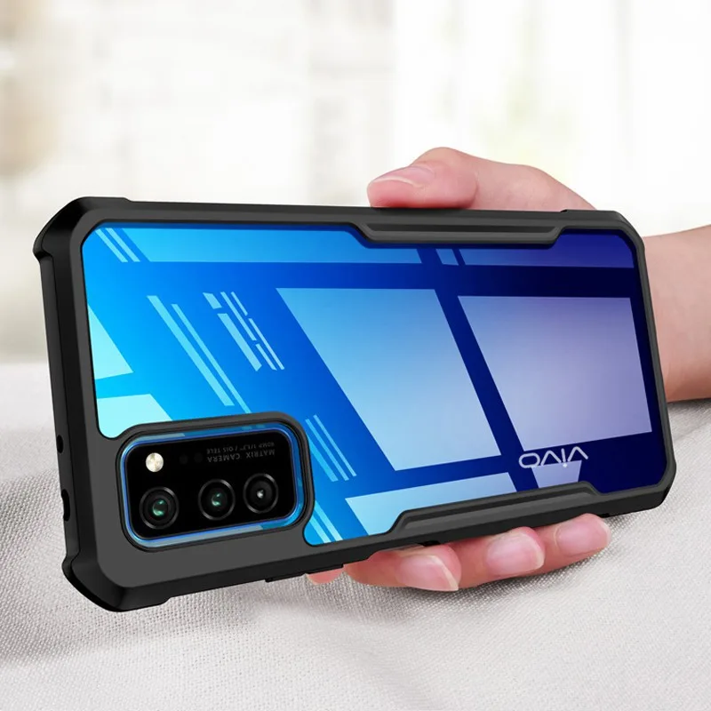 เคสโทรศัพท์มือถือแบบใสกันกระแทก เคสอะคริลิคใส สำหรับ VIVO Y50 Y30 Y30i Y20 Y20i Y20S Y12S Y51 2020 Y31 2021 Y17 Y15 Y12 Y11 2019