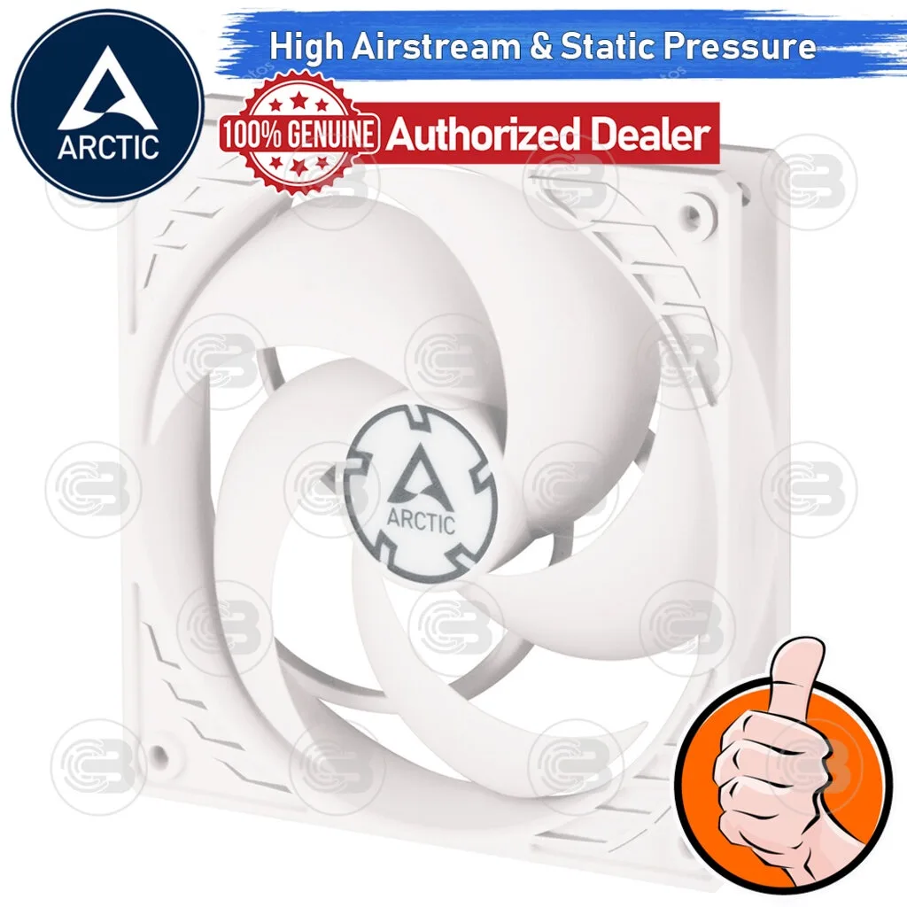 [CoolBlasterThai] ARCTIC P12 PWM PST WHITE(120 mm.) PC Fan Case ประกัน 6 ปี