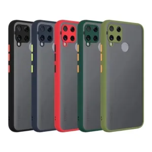 12 เคสขอบสีหลังด้าน case Realme C53 C51 Realme5 5i 5S 6i C3 Realme7 5G Realme7pro Realme9pro 9pro+ C11 2021 C21Y C25Y