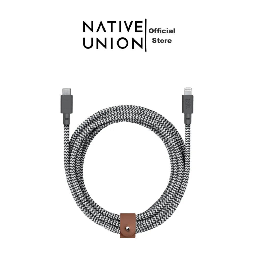 NATIVEUNION สายชาร์จ BELT CABLE USB-C to LIGHTNING ความยาว 3 เมตร(M)