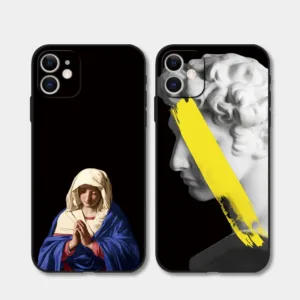 เคสโทรศัพท์มือถือแบบนิ่ม ลายภาพวาดศิลปะ สร้างสรรค์ สําหรับ iPhone 13 14 15 Pro XS Max X 6s 7 8 Plus XR 5s SE2 12 mini 11 Pro Max