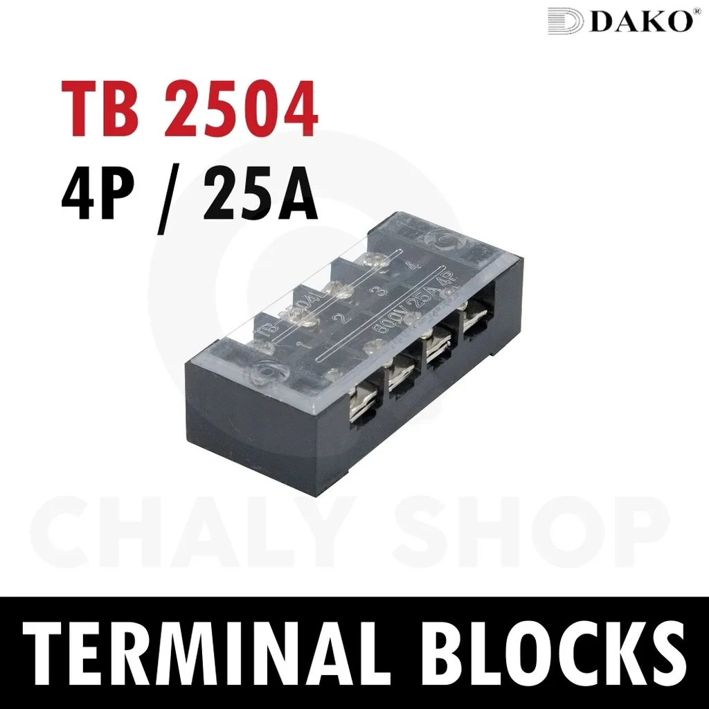 DAKO® TB 2504 4P 25A เทอร์มินอล (Terminal Blocks)