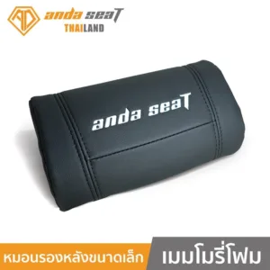 Anda Seat Mini Lumbar Black อันดาซีท หมอนรองหลังขนาดเล็ก รองรับสรีระ รองรับส่วนโค้งของหลังและเอว สีดำ