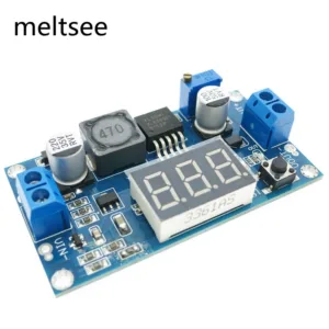 Dc-dc 3-32V to 5V-35V XL6009 โมดูลพาวเวอร์ซัพพลาย DC สามารถปรับโวลต์มิเตอร์ LED
