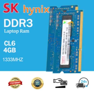 Hynix 4GB ram  DDR3 1333Mhz 1Rx8 PC3-10600S 1.5V SODIMM แรมหน่วยความจําแล็ปท็อป โน้ตบุ๊ก