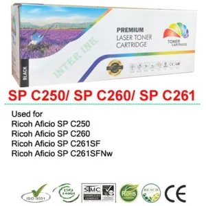 หมึกเลเซอร์ Ricoh Aficio SP C250 / C260 / C261SF / C261SFNw / c261dnw Full Color