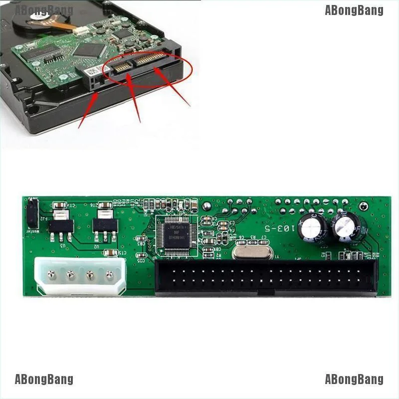 อะแดปเตอร์แปลง abongbang SATA TO PATA IDE Plug & Play 7 + 15 Pin 3.5 / 2.5 SATA HDD DVD
