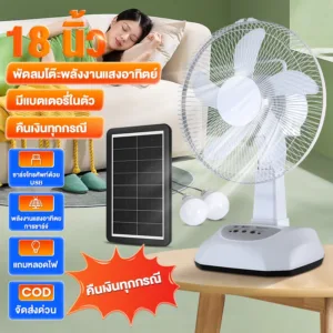 พส.  Bunny 【รับประกัน10ปี】 พัดลม 5ใบพัด พัดลมตั้งพื้น พัดลมอุตสาหกรรม 18 นิ้ว ปรับระดับได้ พัดลม