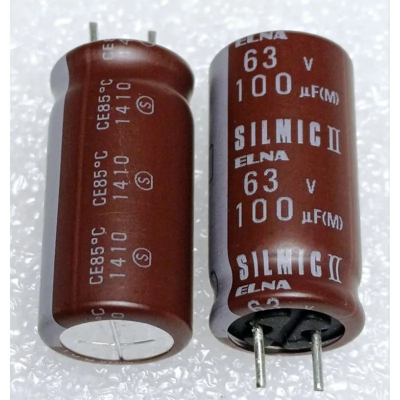 Elna silmic ll 100uf 63v (ตัดขา) Capacitor ตัวเก็บประจุ คาปาซิเตอร์