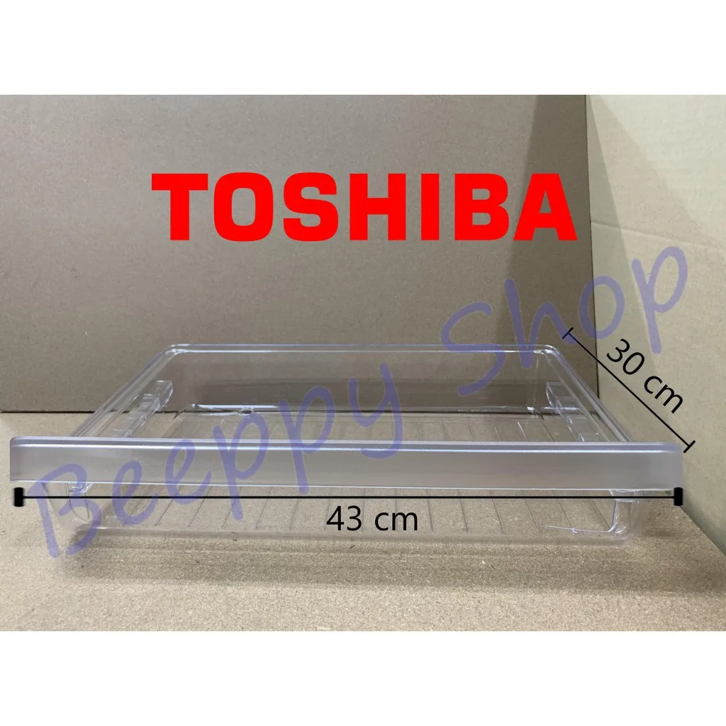 ถาดใต้ช่องฟรีส Toshiba รุ่น GR-B148/B188/B149/B189/C147/C148/C149/C189/D147/D148/D149/D189/W149/W189 ถาดแช่เนื้อ ของแท้
