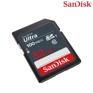 SANDISK ULTRA SD CARD UHS-I 100MB/s Class10 32GB (SDSDUNR-032G-GN3IN) ใส่ กล้อง กล้องถ่ายรูป รับประกัน Synnex 5 ปี