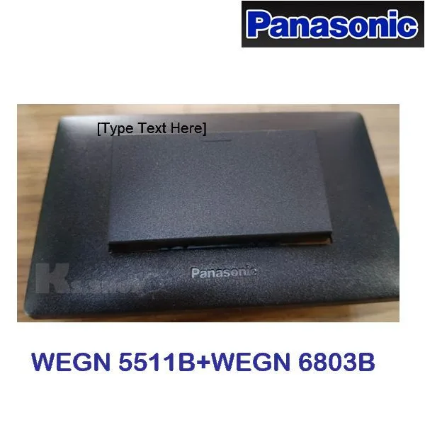PANASONIC รุ่น อินิชีโอ สวิตช์ทางเดียวหน้าใหญ่+ฝา3ช่อง สีขาว