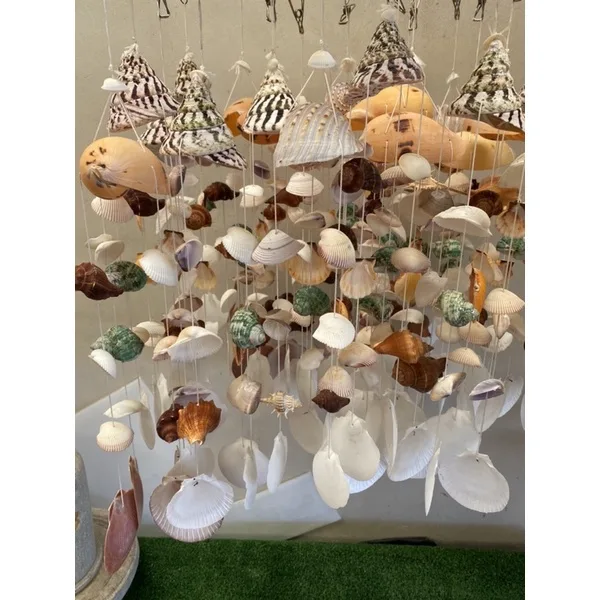 โมบายหอยธรรมชาติ งานhandmade 3 สาย