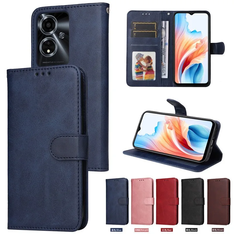 เคสฝาพับ มีล็อค สำหรับ OPPO Reno12 Reno12F Reno12Pro Reno11 Reno11Pro Reno11F A5/A9 2020 F5 F7 F9 A3S A5S A3X A3Pro BOSS