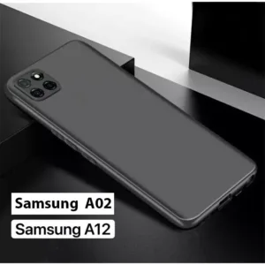 เคส samsung galaxy A12/A02 เคส TPU แบบบาง สีดำ (ด้าน) for Samsung A12/A02